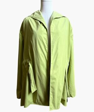 Ramosport Paris O'Hara Coat Jacket LimeGreen Hooded Made France Vintage One Size